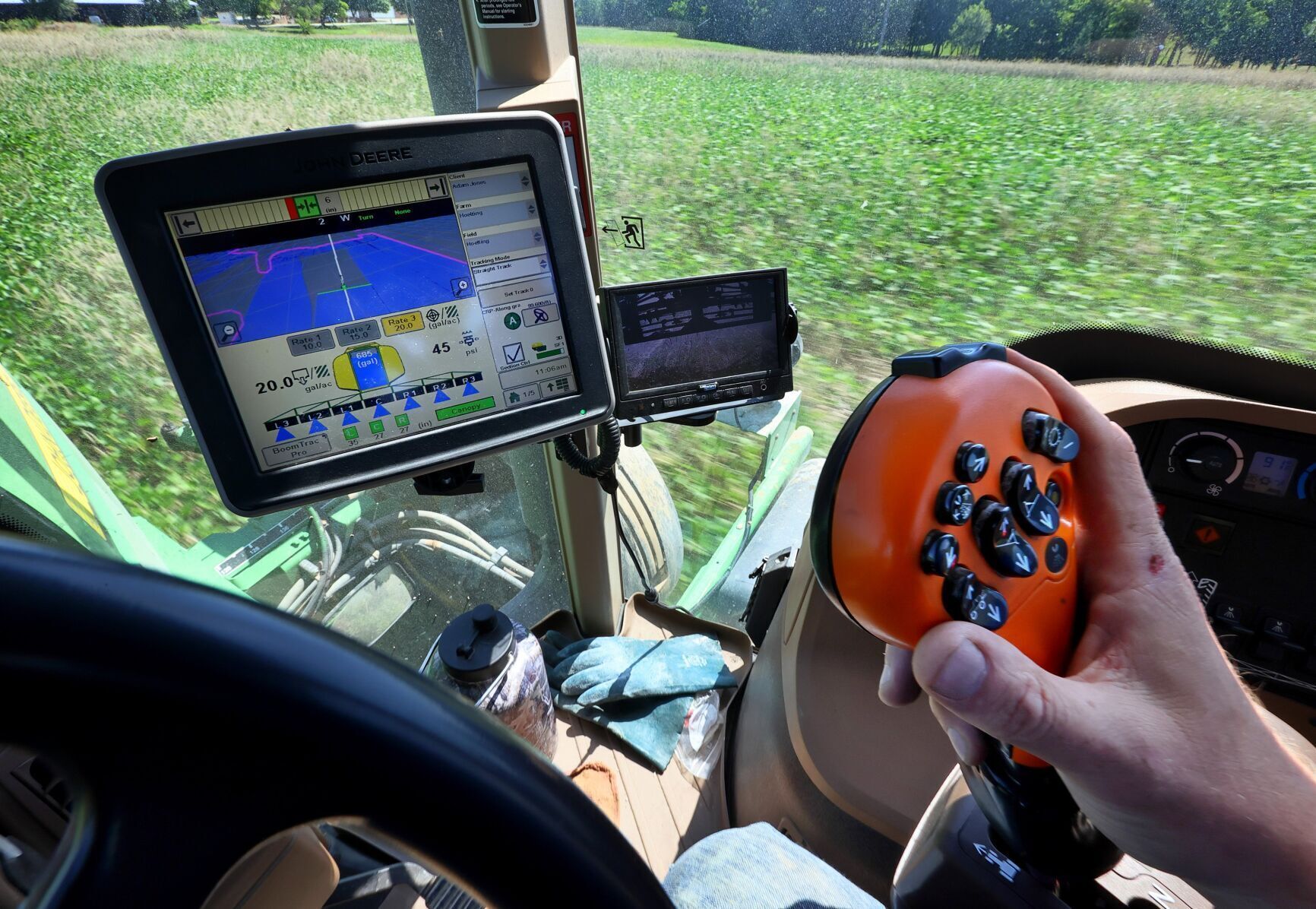 GPS guides farm tractors through fields